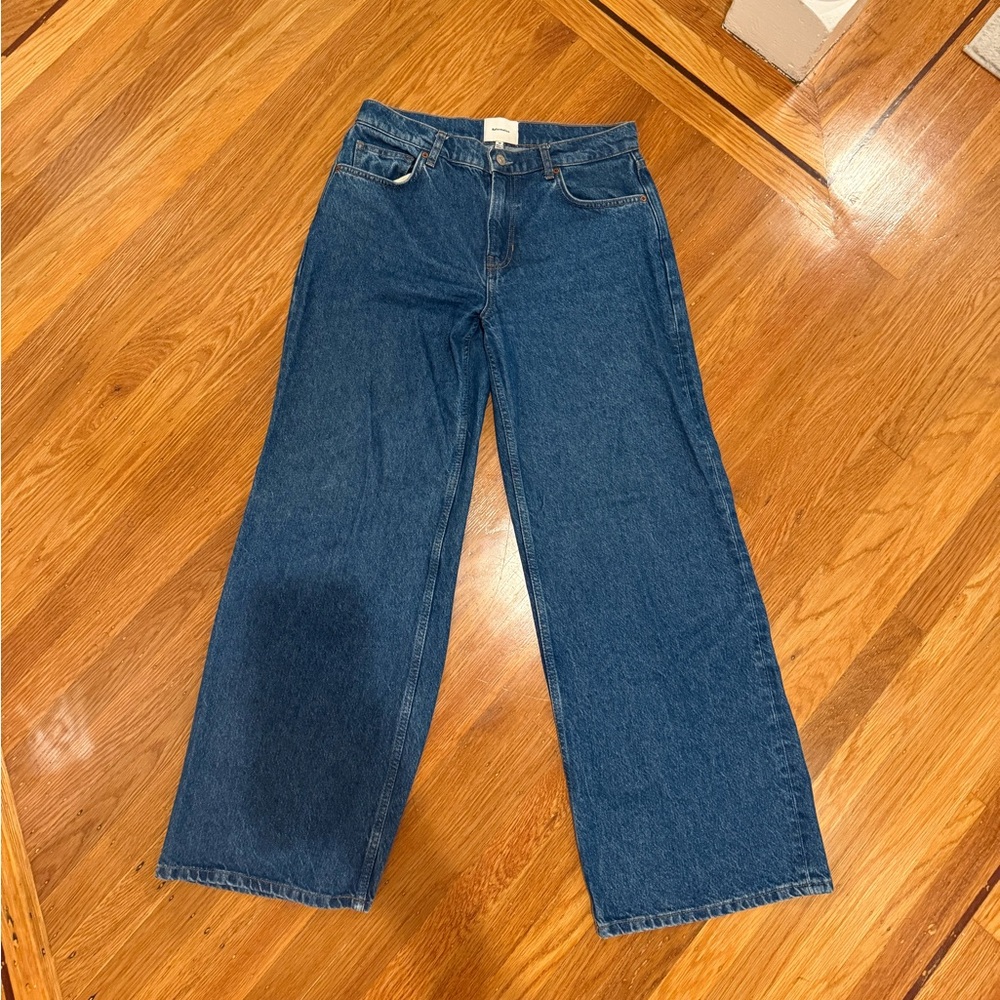 Reformation Cary low rise slouchy wide leg jeans